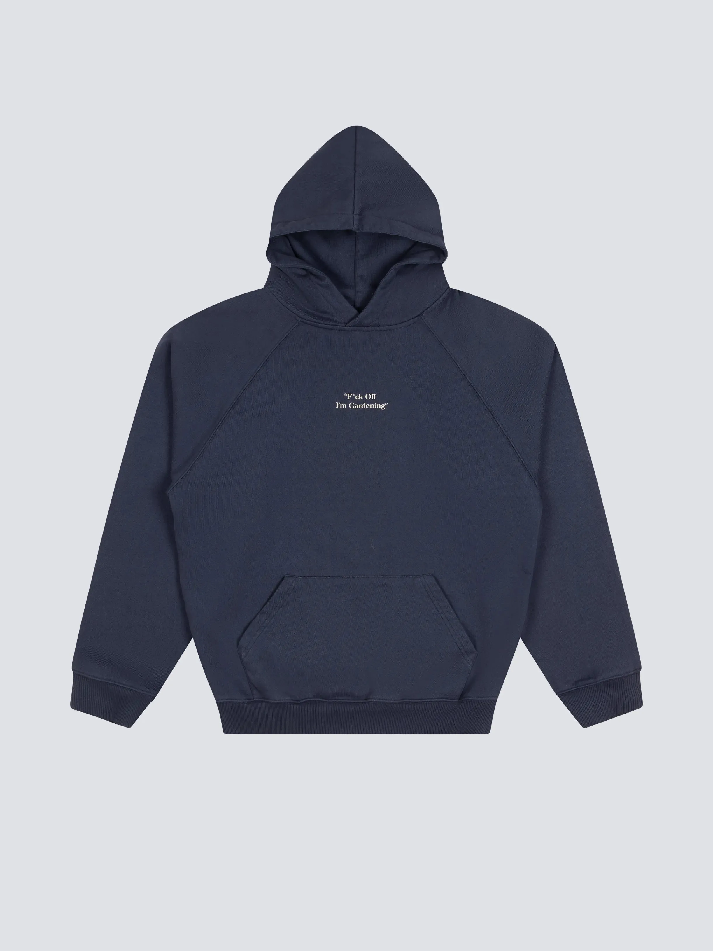"F*ck Off I'm Gardening" Raglan Hoodie- Solid Midnight Blue sold by Bram's Fruit product image thumbnail 5