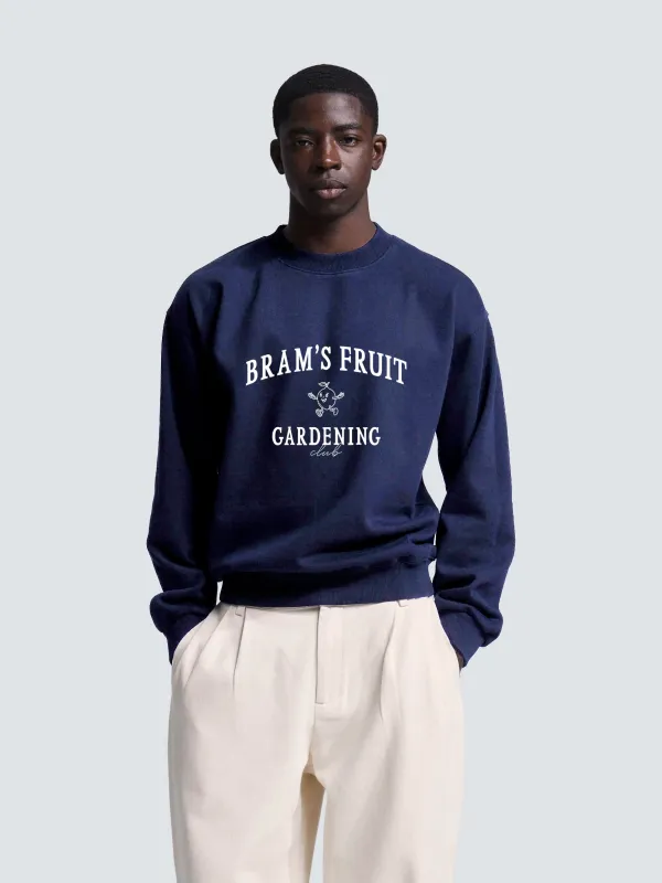 Gardening Club Crewneck - Navy sold by Bram's Fruit