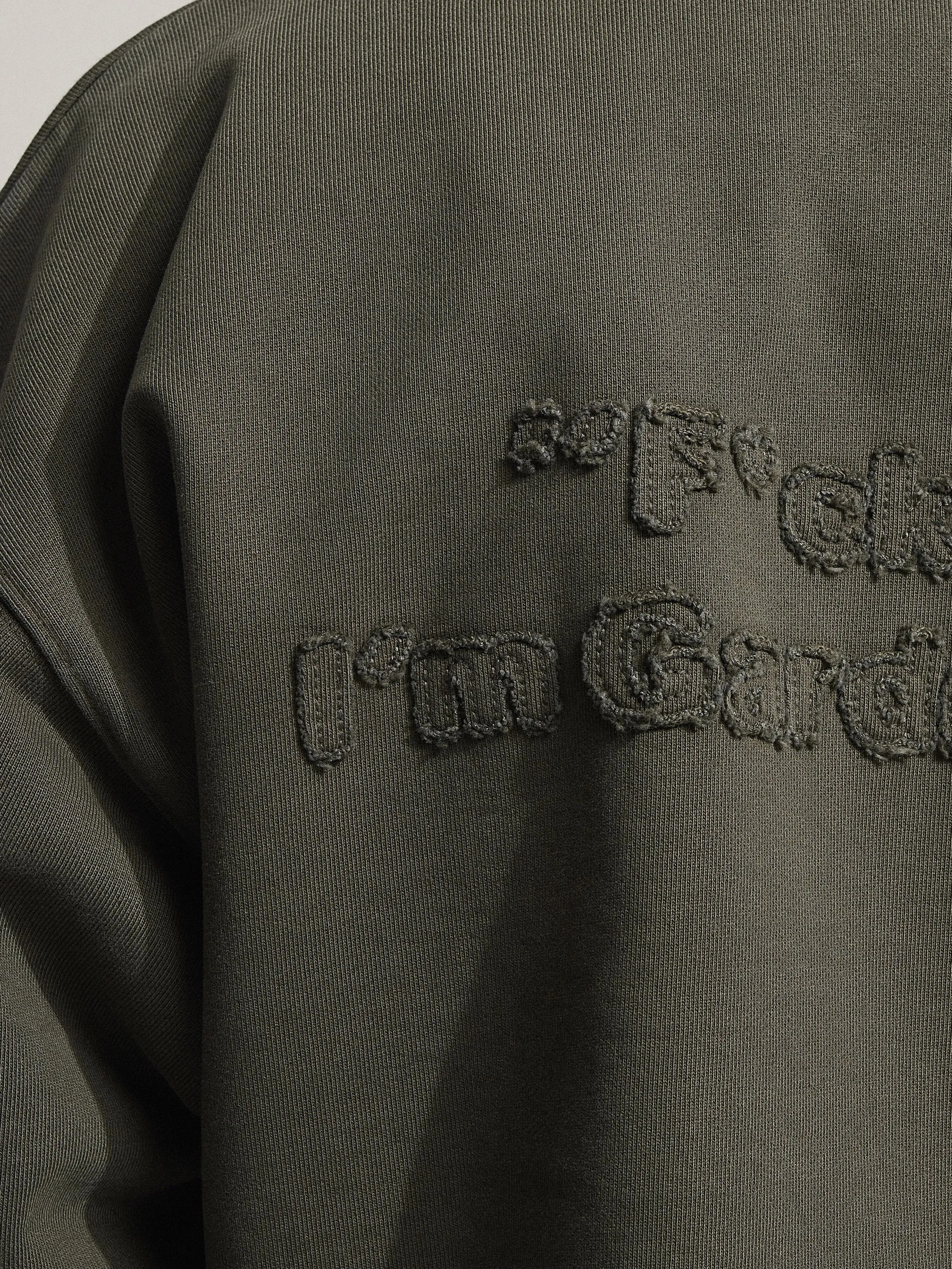 Cut & Sew “F*ck Off I'm Gardening” Crewneck - Washed Charcoal Black sold by Bram's Fruit product image thumbnail 5