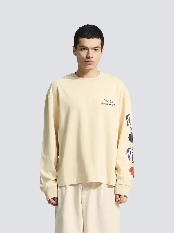 Flora Longsleeve - Solid Beige sold by Bram's Fruit