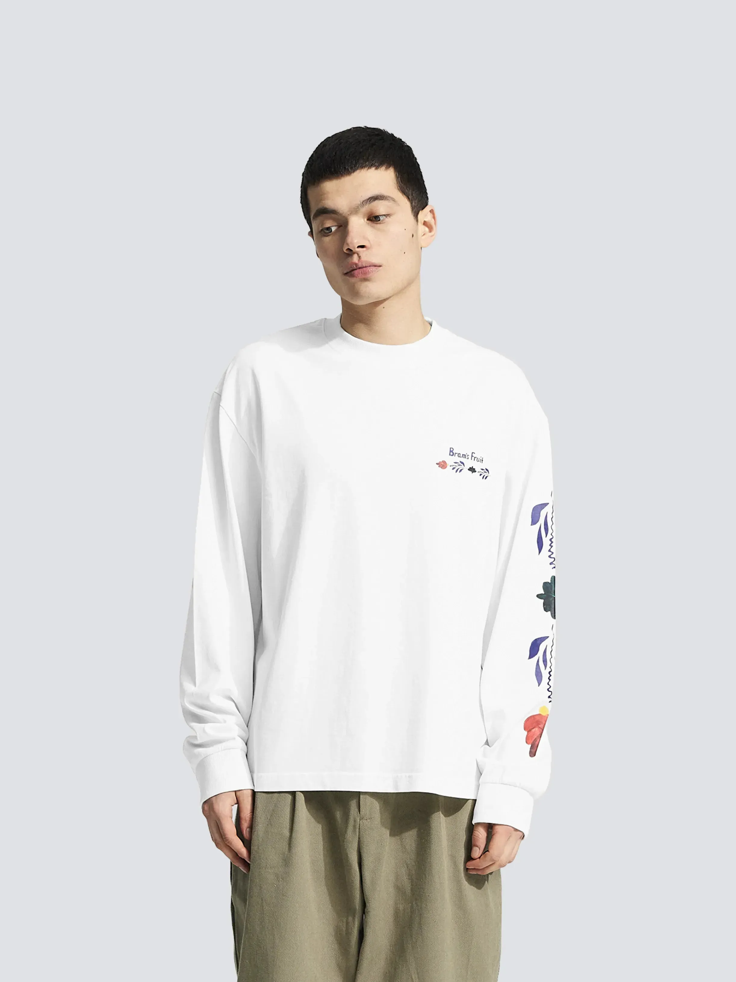 Flora Longsleeve - Solid White sold by Bram's Fruit