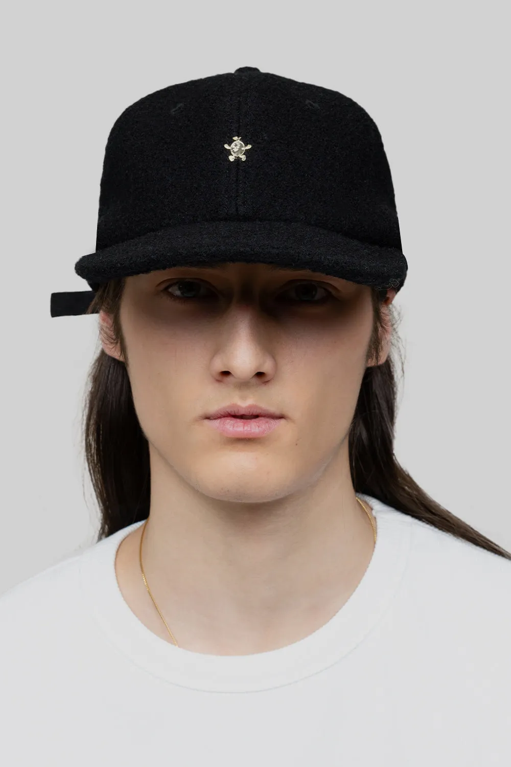 Wool Gold Lemon Cap - Black sold by Bram's Fruit product image thumbnail 3