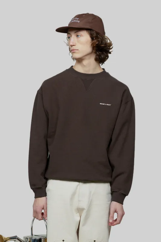 Eyelet Crewneck - Brown sold by Bram's Fruit