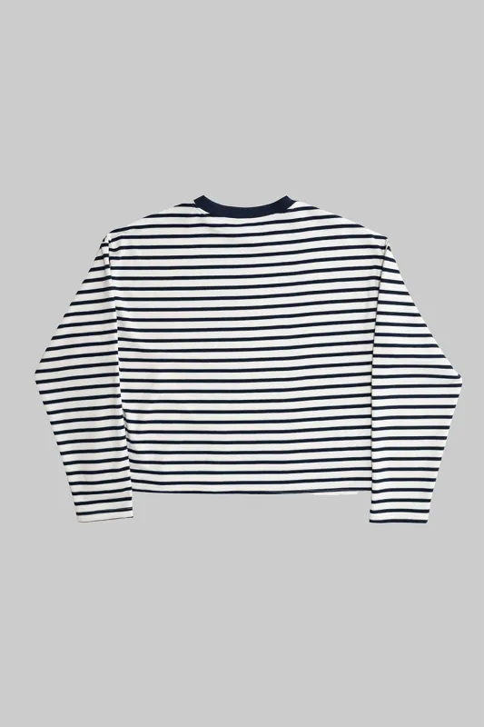 Striped Lemon Sweat - Navy sold by Bram's Fruit
