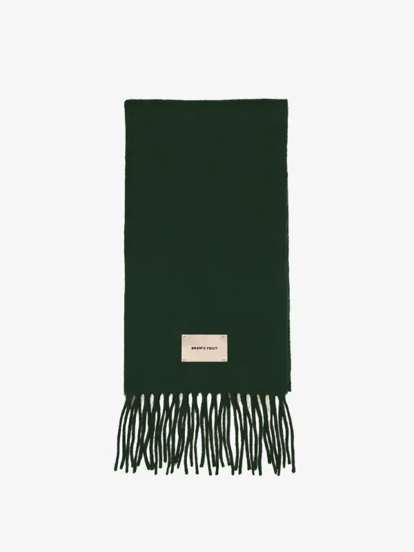 Wool Scarf - Dark Green sold by Bram's Fruit