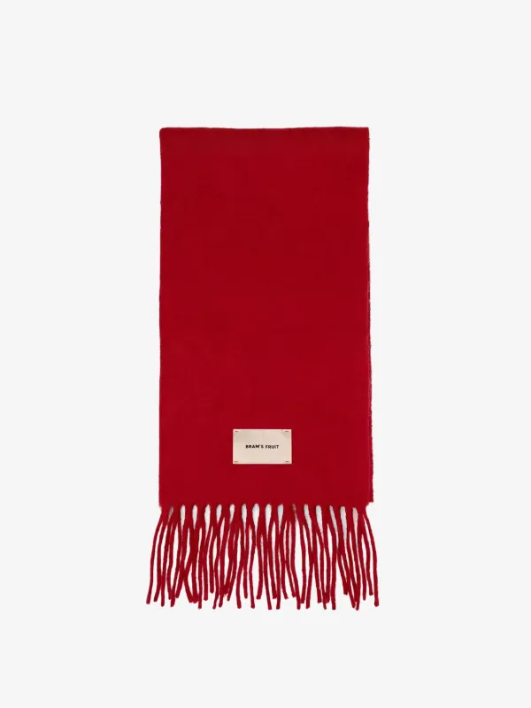 Wool Scarf - Red sold by Bram's Fruit