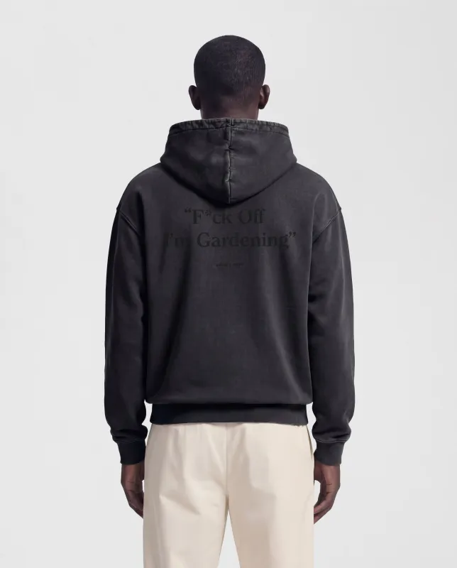 Distressed F*ck Off I'm Gardening Hoodie - Washed Black sold by Bram's Fruit