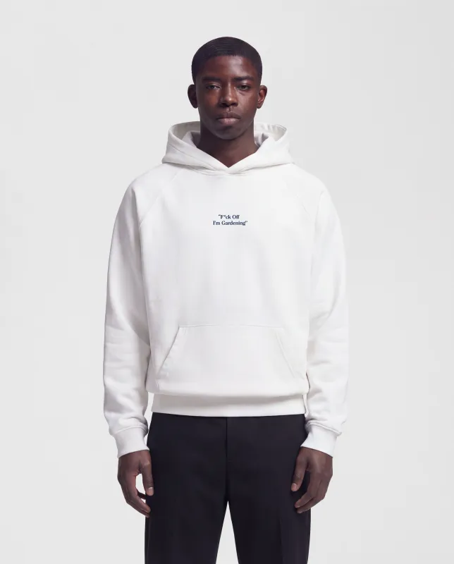 F*ck Off I'm Gardening Raglan Hoodie - Off White made by Bram's Fruit