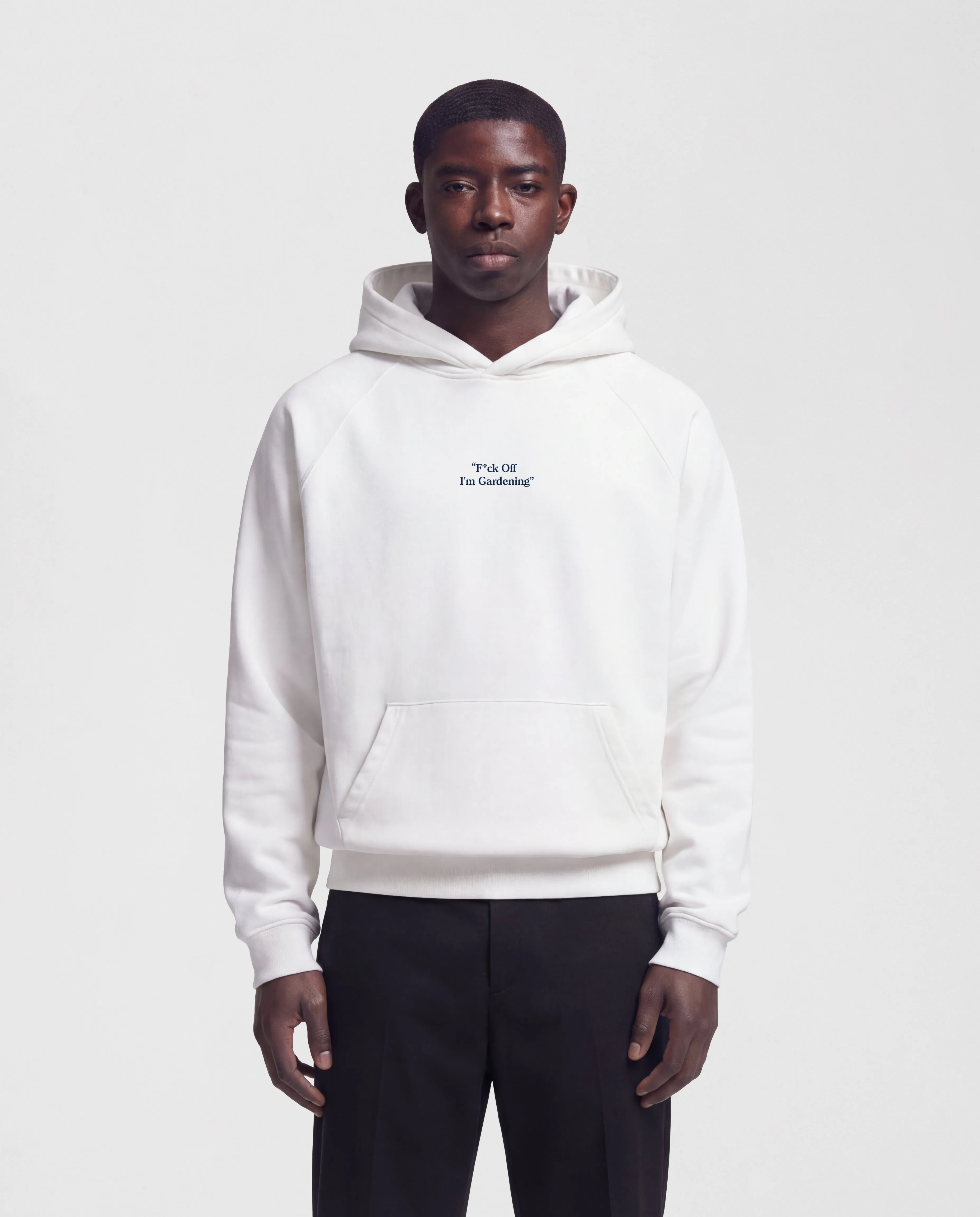 F*ck Off I'm Gardening Raglan Hoodie - Off White sold by Bram's Fruit