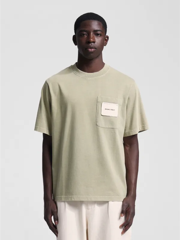 Chest Pocket T-shirt - Olive Green sold by Bram's Fruit