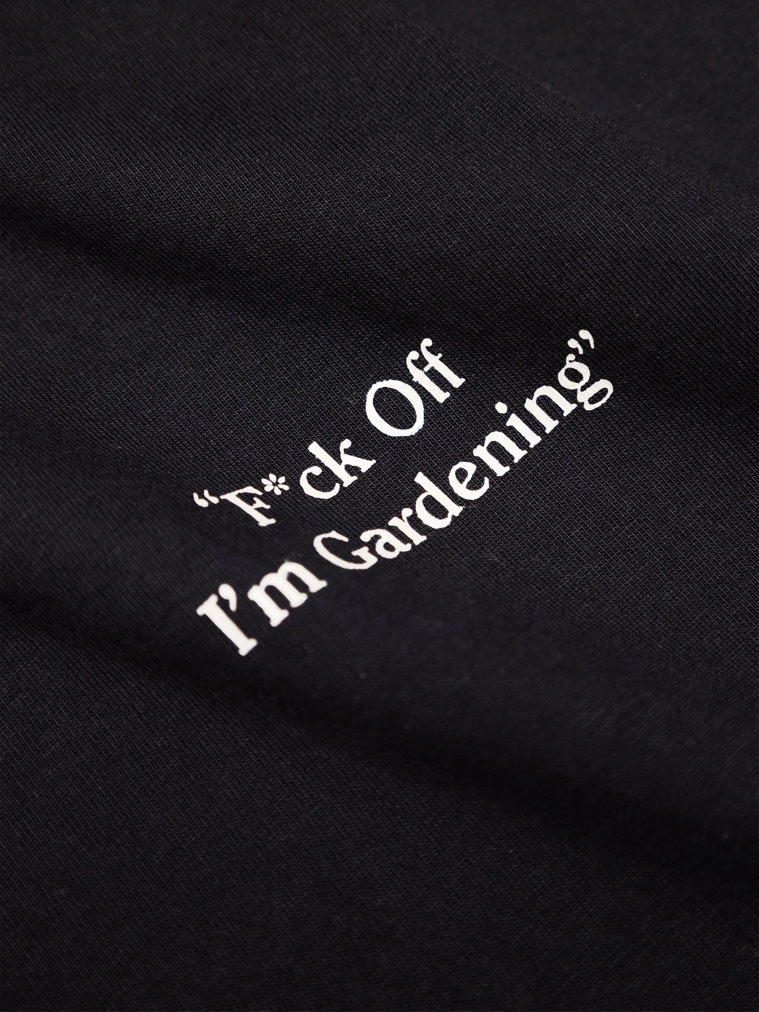 F*ck Off I'm Gardening Raglan T-shirt - Black sold by Bram's Fruit product image thumbnail 3