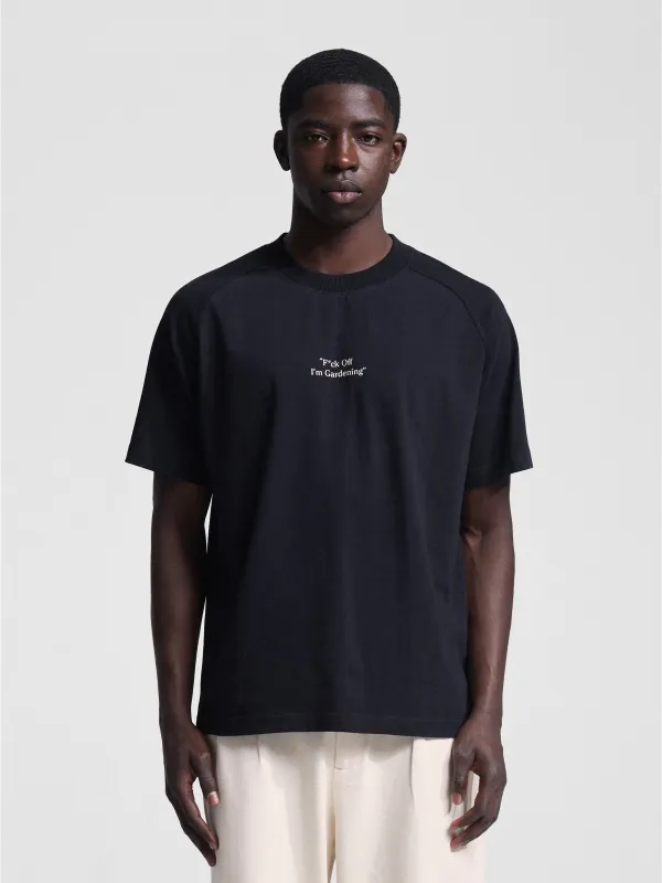 F*ck Off I'm Gardening Raglan T-shirt - Black sold by Bram's Fruit