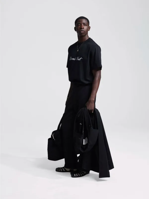 Script Logo T-shirt - Black sold by Bram's Fruit