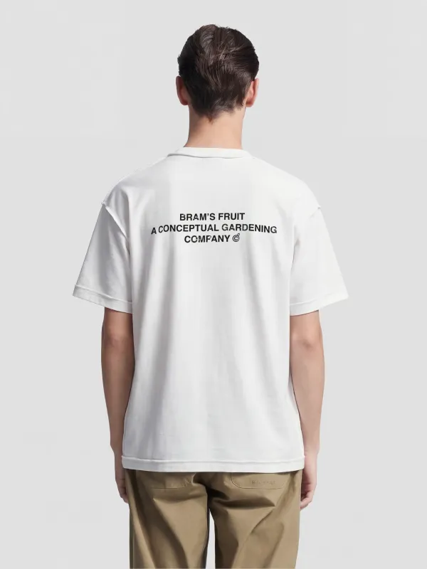 Stamp Inside Out T-shirt - White sold by Bram's Fruit