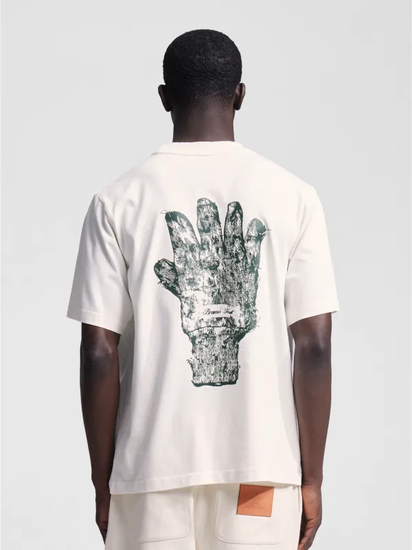 Gardening Glove T-shirt - White sold by Bram's Fruit