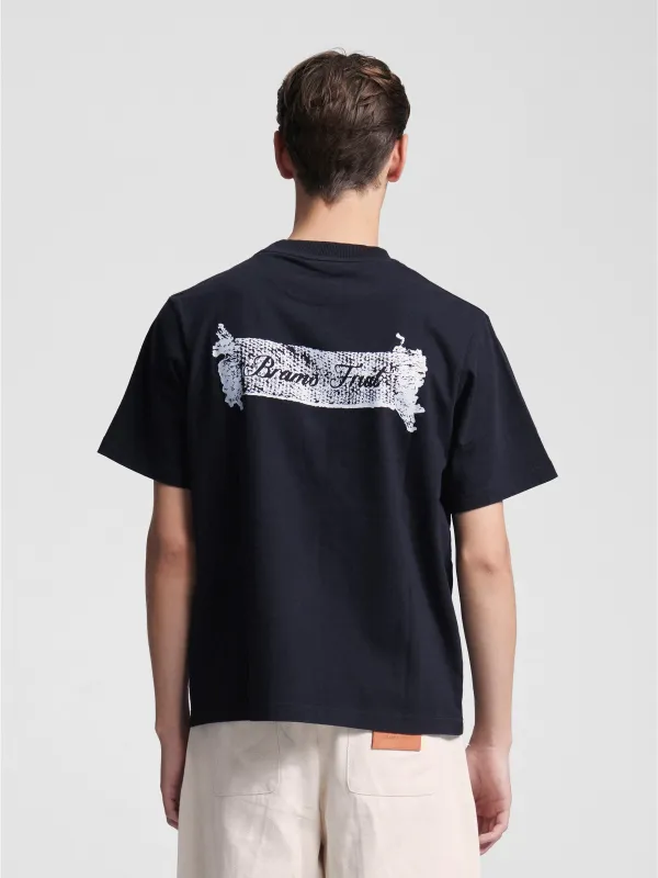 Gardening Label T-shirt - Black sold by Bram's Fruit