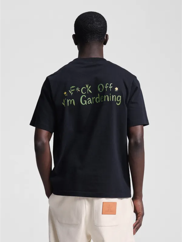 Organic F*ck Off I'm Gardening T-shirt - Black sold by Bram's Fruit