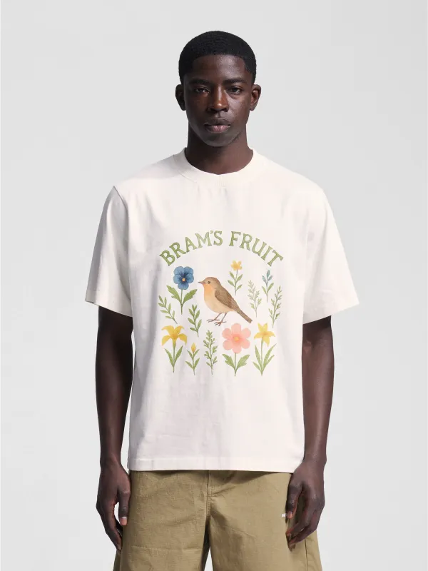 Robin T-shirt - White made by Bram's Fruit