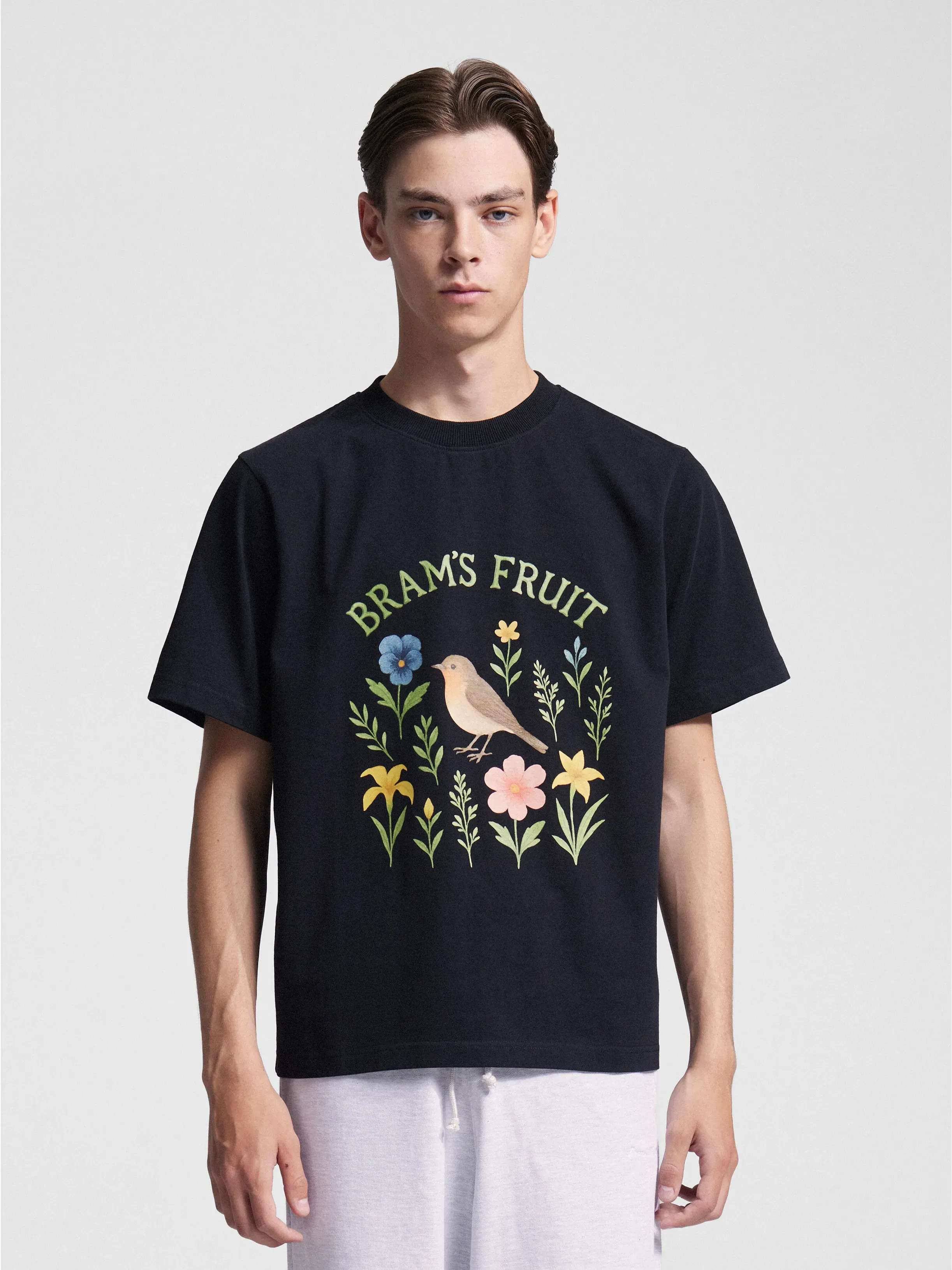 Robin T-shirt - Black sold by Bram's Fruit product image thumbnail 2