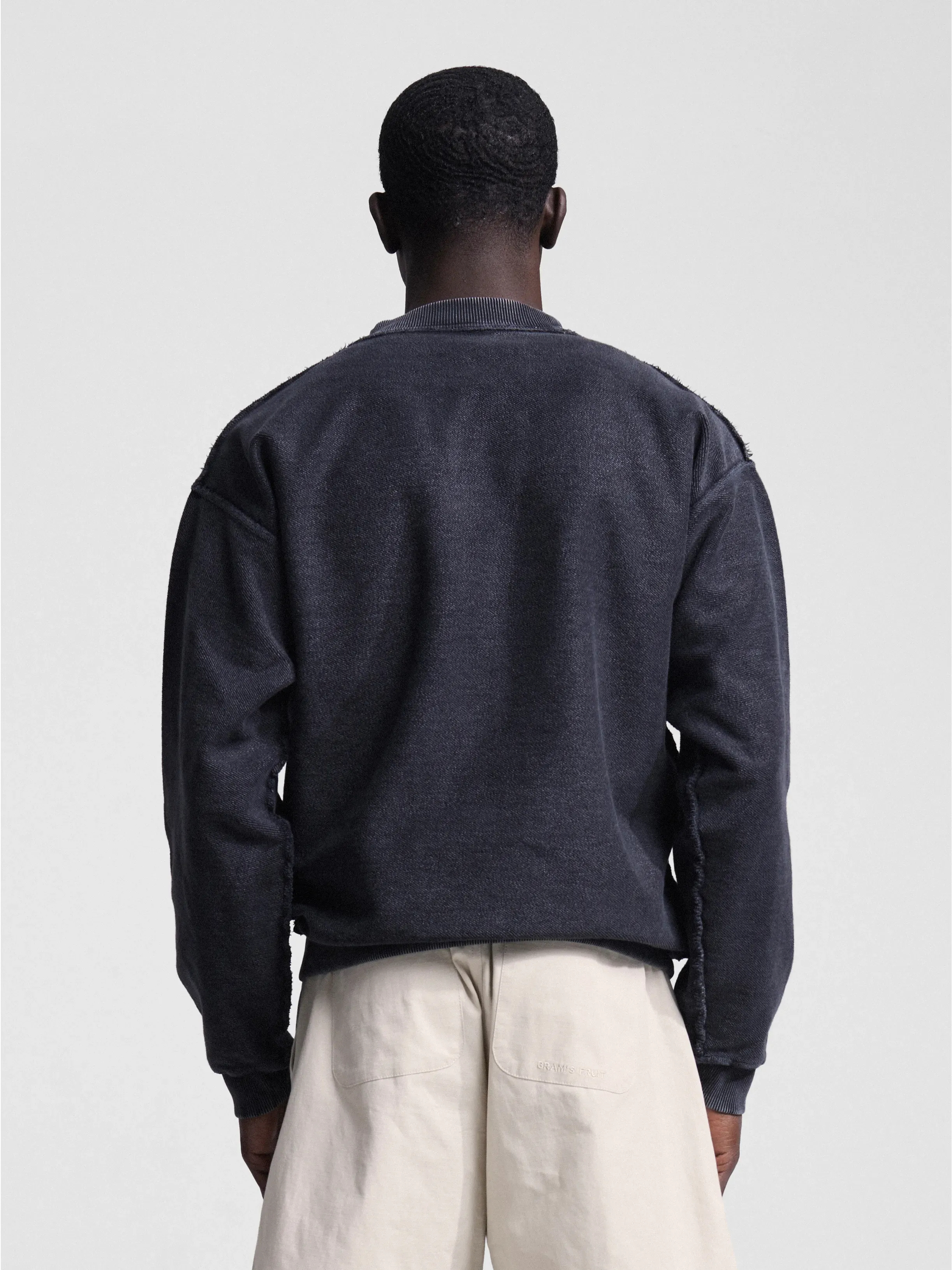 Chest Pocket Crewneck - Washed Charcoal Black sold by Bram's Fruit product image thumbnail 3