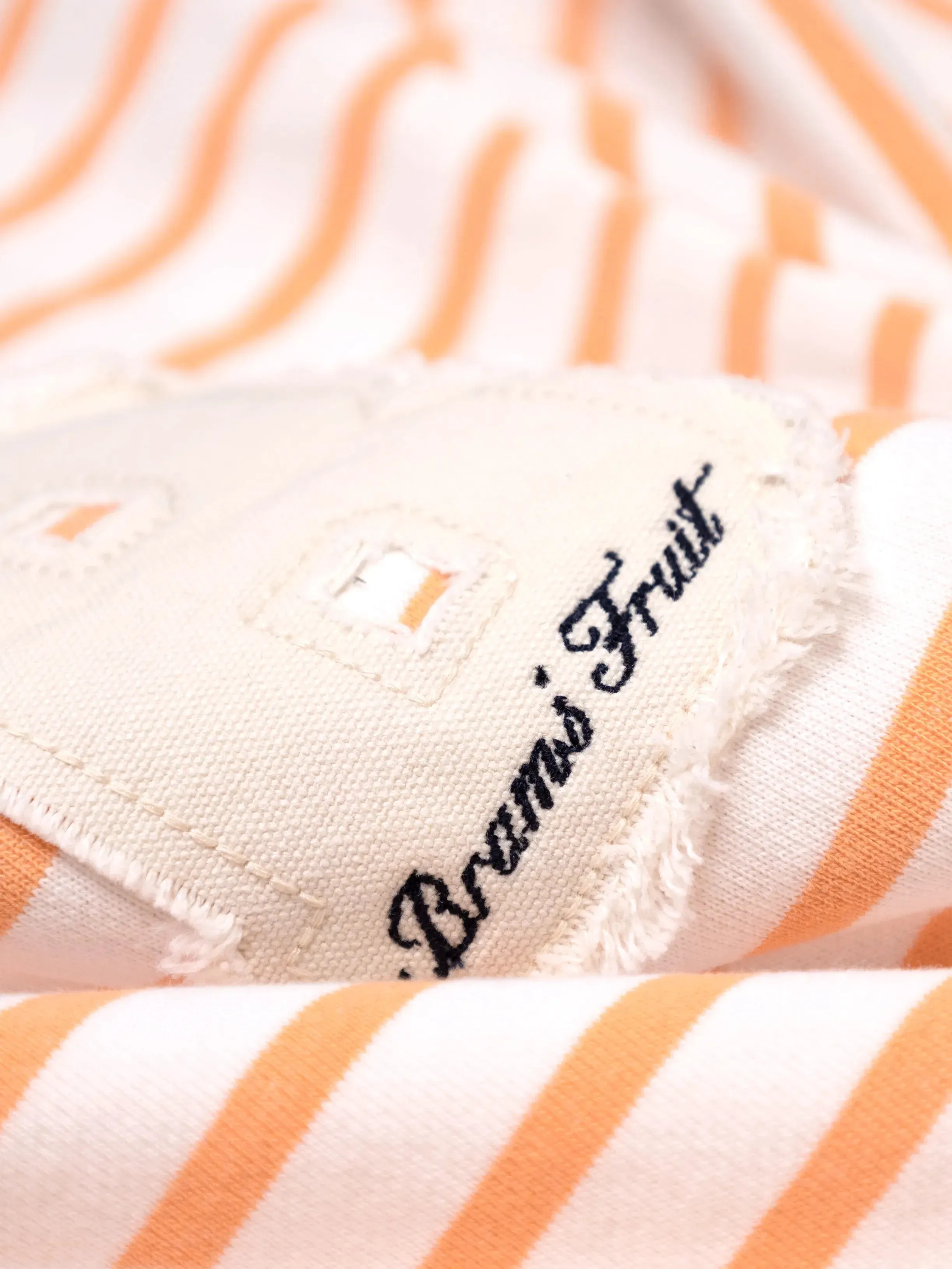 Varsity Striped T-shirt - Orange sold by Bram's Fruit product image thumbnail 3
