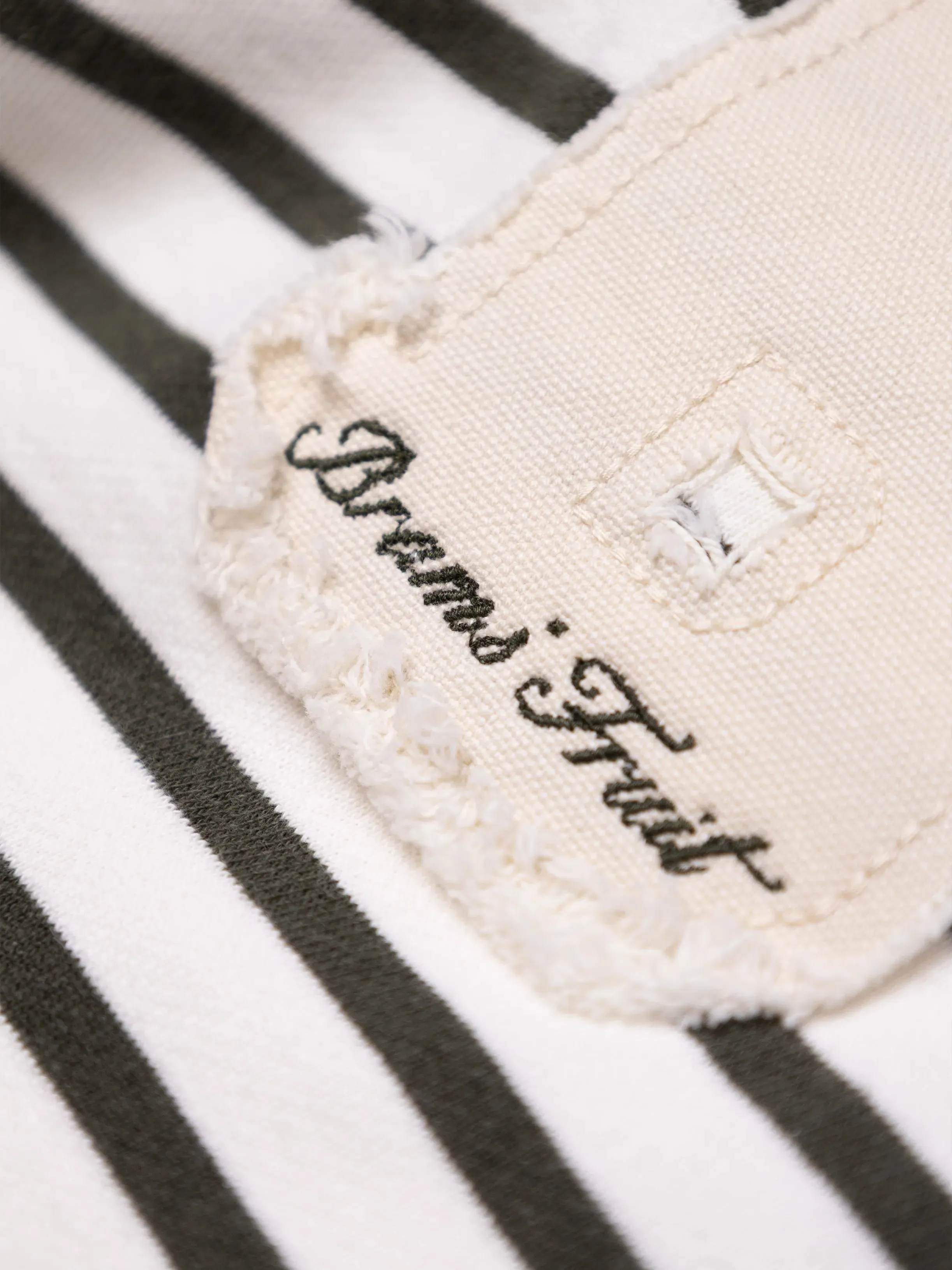 Varsity Striped T-shirt - Olive Green sold by Bram's Fruit product image thumbnail 5