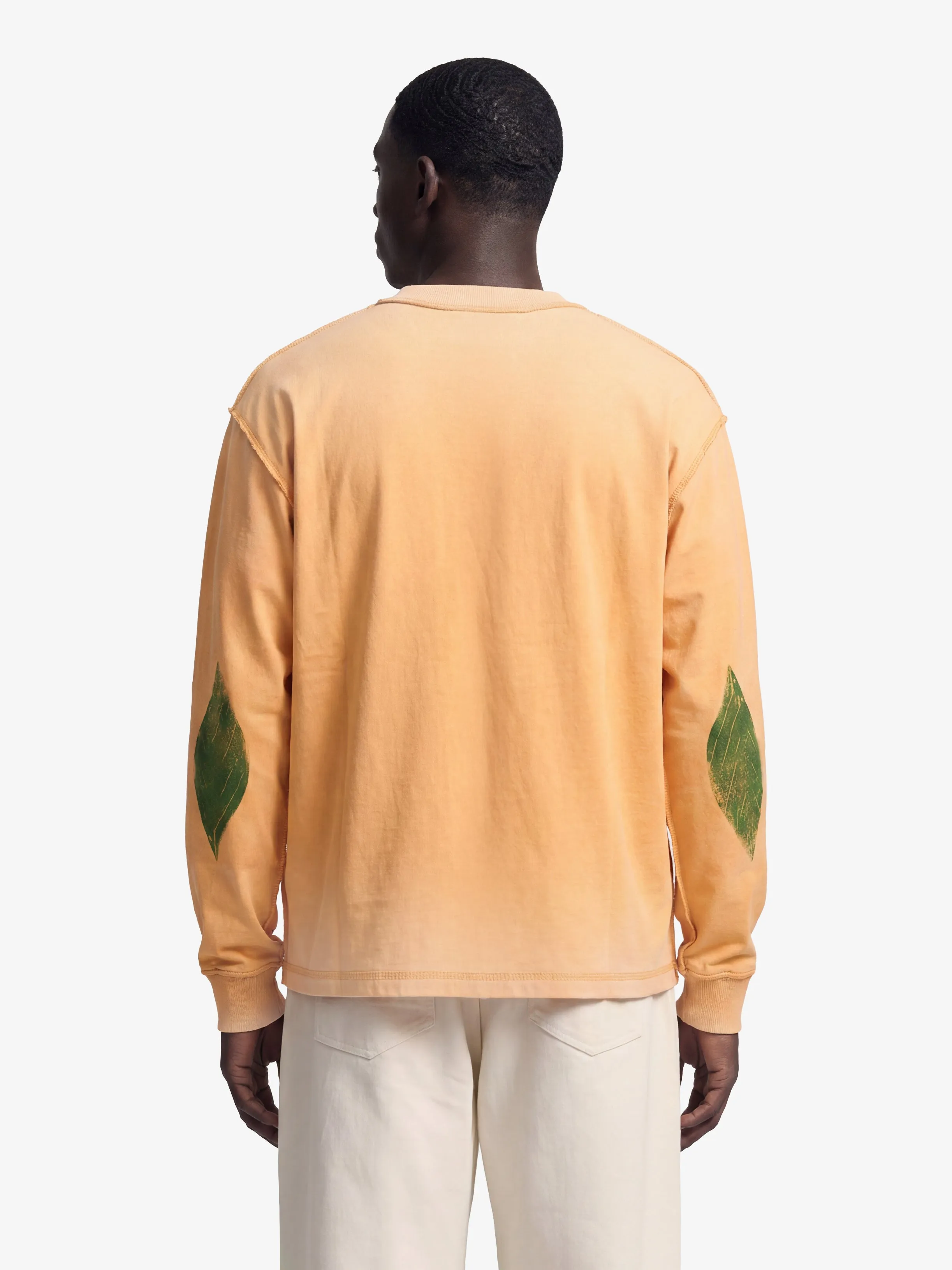 Distressed Leaf Longsleeve - Orange sold by Bram's Fruit product image thumbnail 2