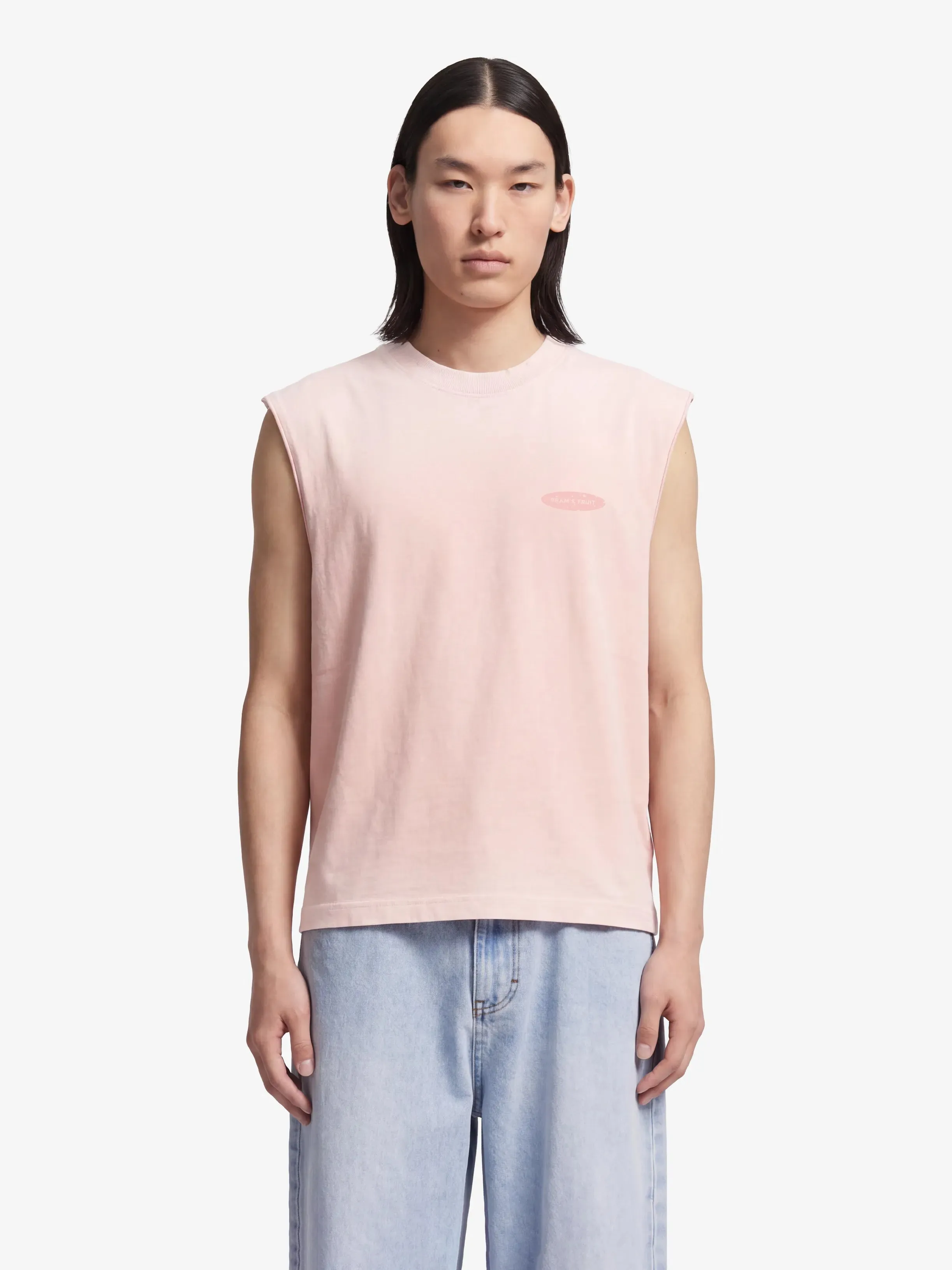 Distressed “F*ck Off I'm Gardening” Sleeveless T-shirt - Strawberry Milkshake Pink sold by Bram's Fruit product image thumbnail 2