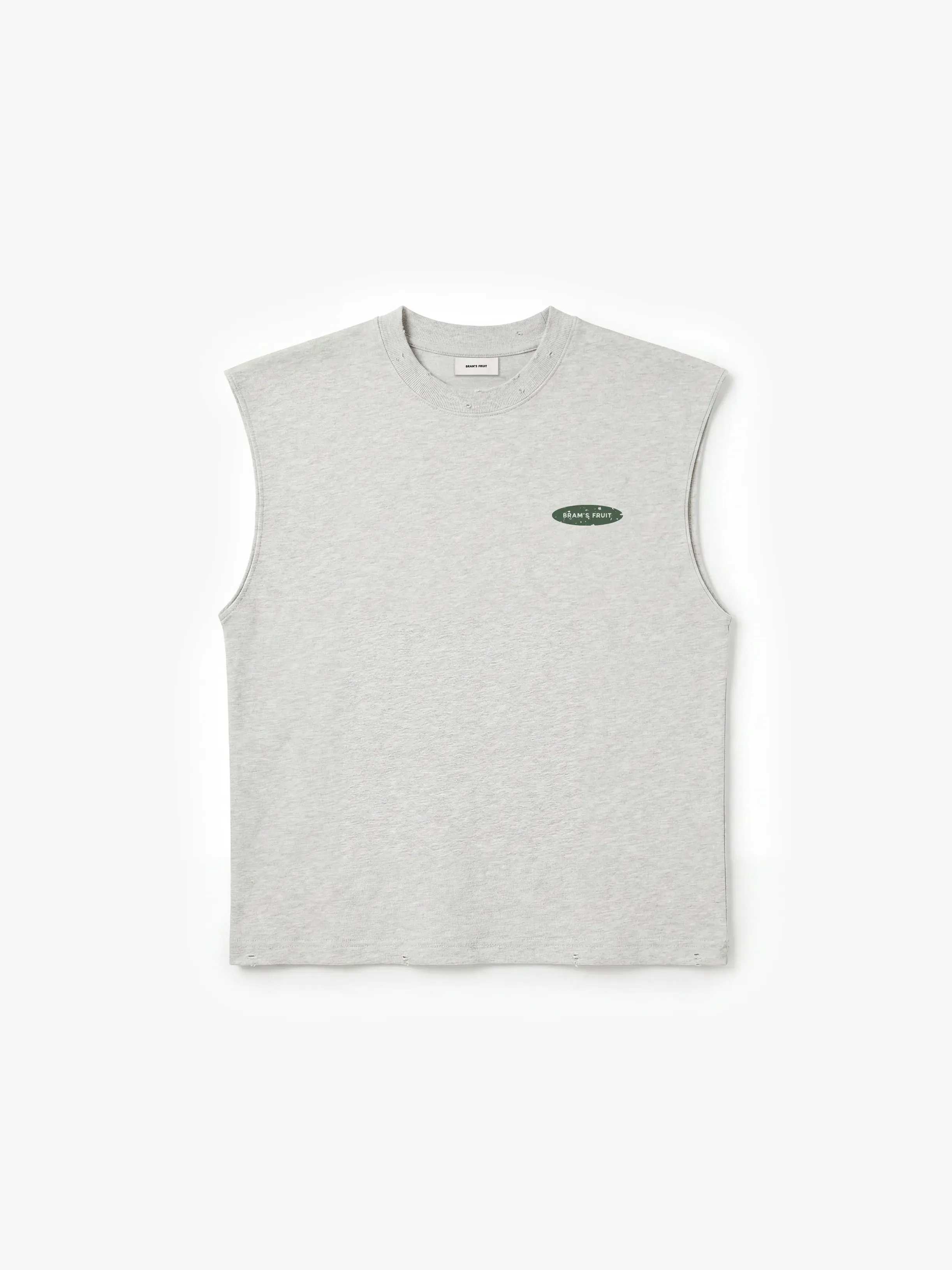 Distressed “F*ck Off I'm Gardening” Sleeveless T-shirt - Grey Melange sold by Bram's Fruit product image thumbnail 5
