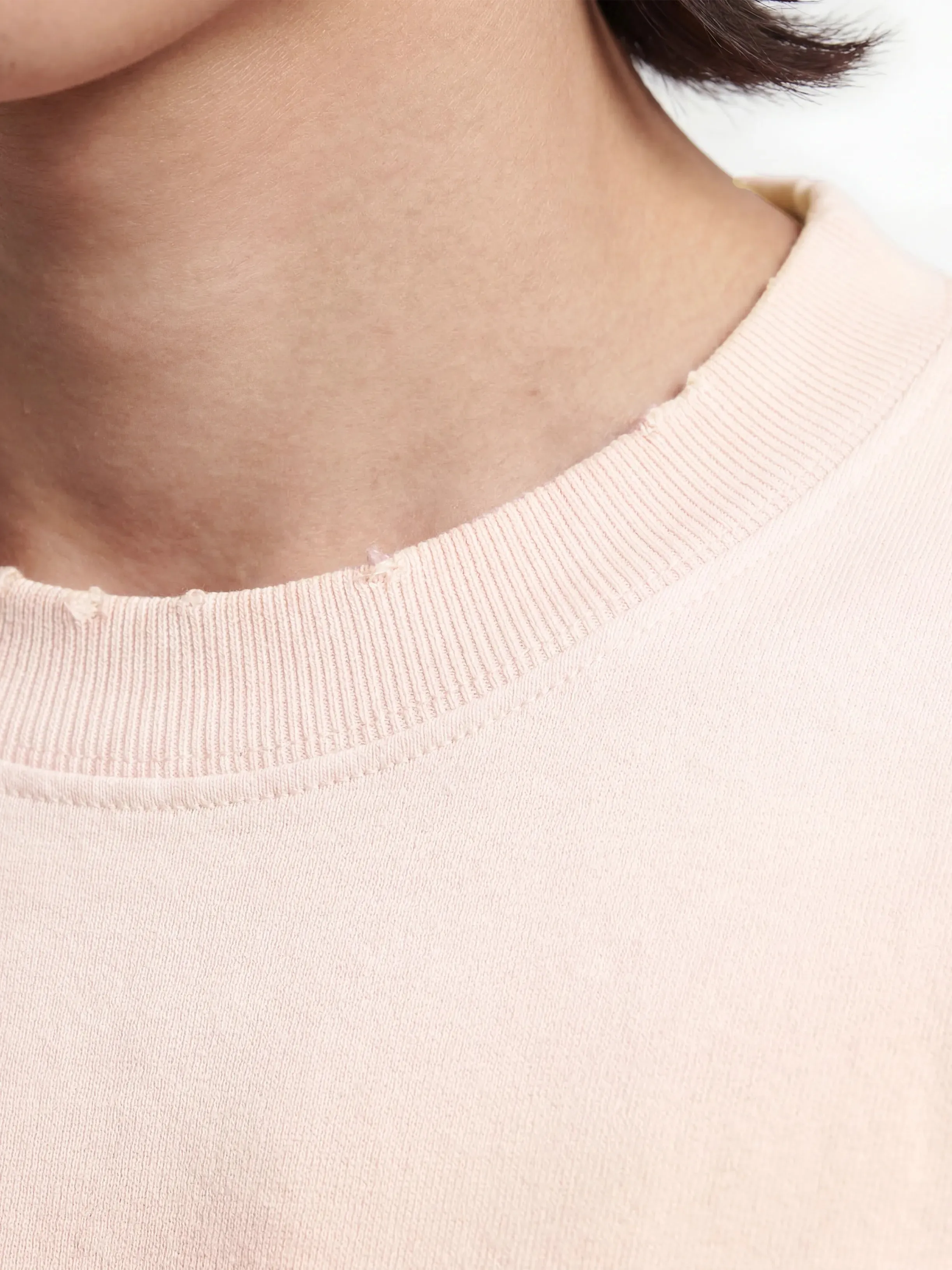 Distressed Script Logo Longsleeve - Strawberry Milkshake Pink sold by Bram's Fruit product image thumbnail 4