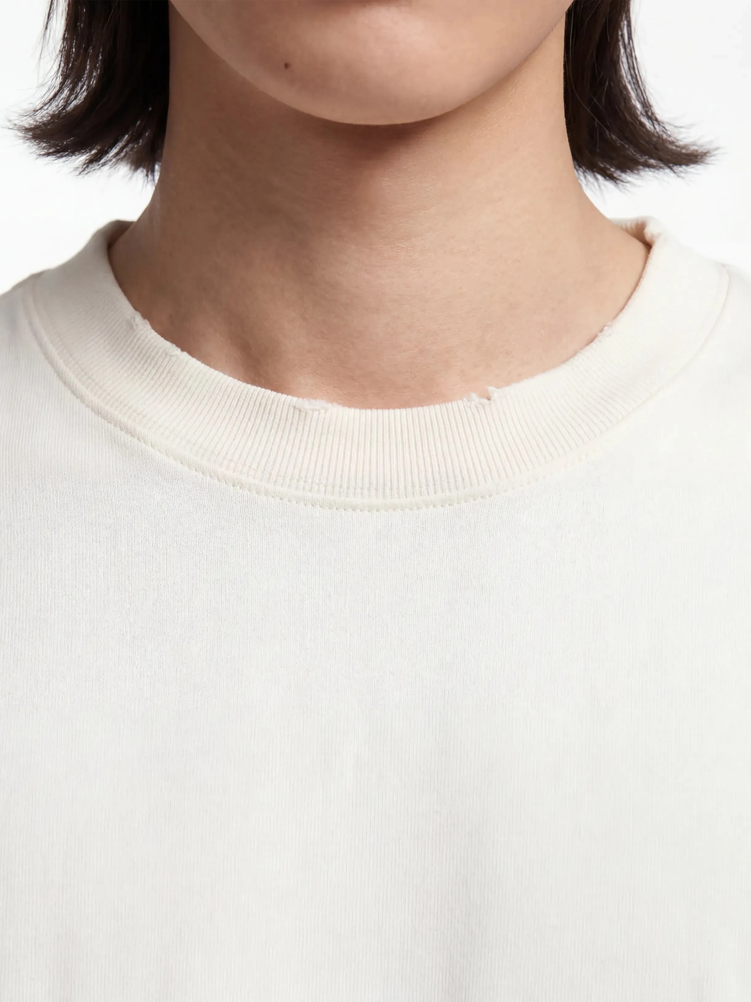Distressed Script Logo Longsleeve - Off White sold by Bram's Fruit product image thumbnail 4