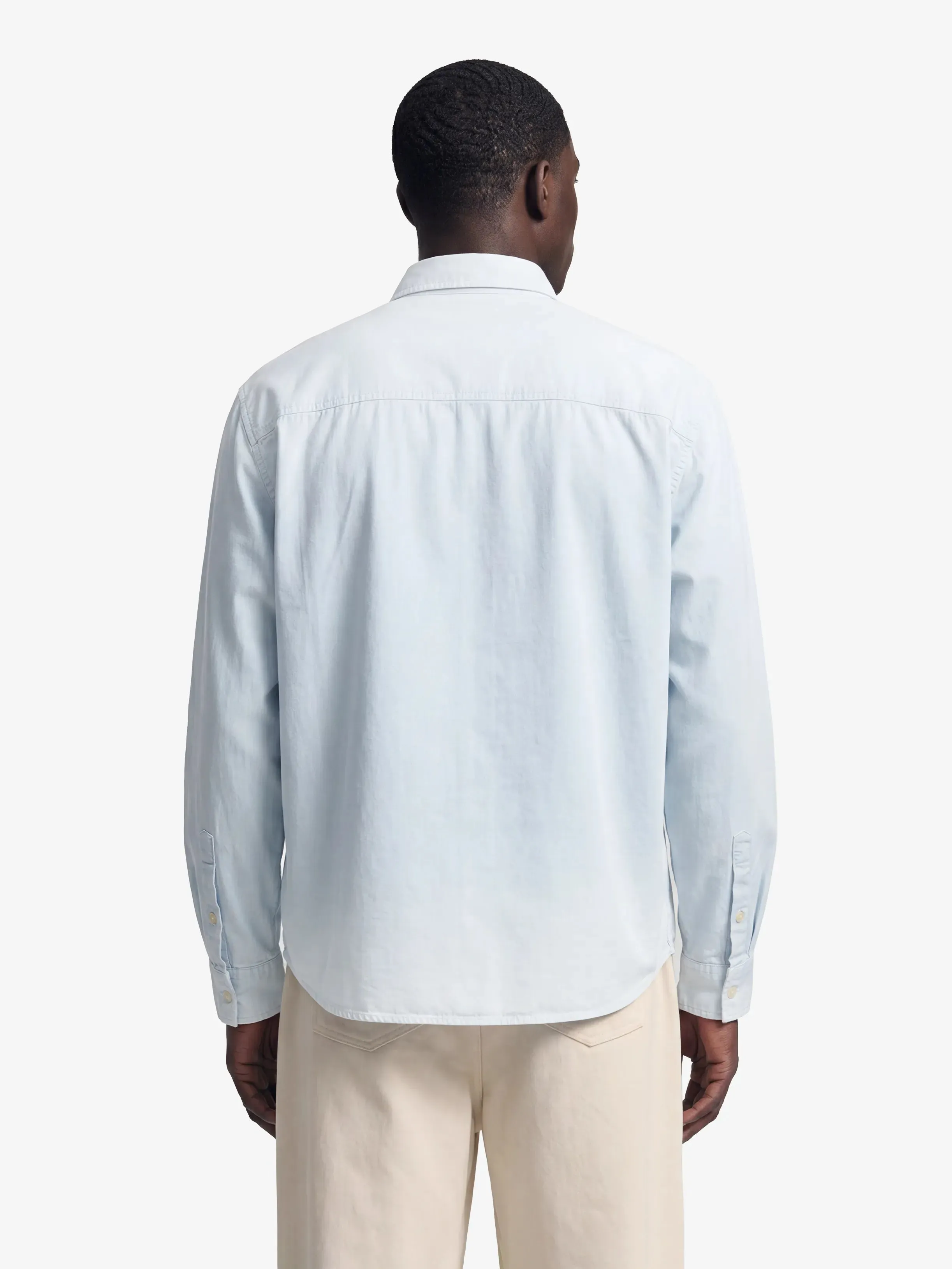 Script Logo Shirt Longsleeve - Blueberry Blue sold by Bram's Fruit product image thumbnail 3