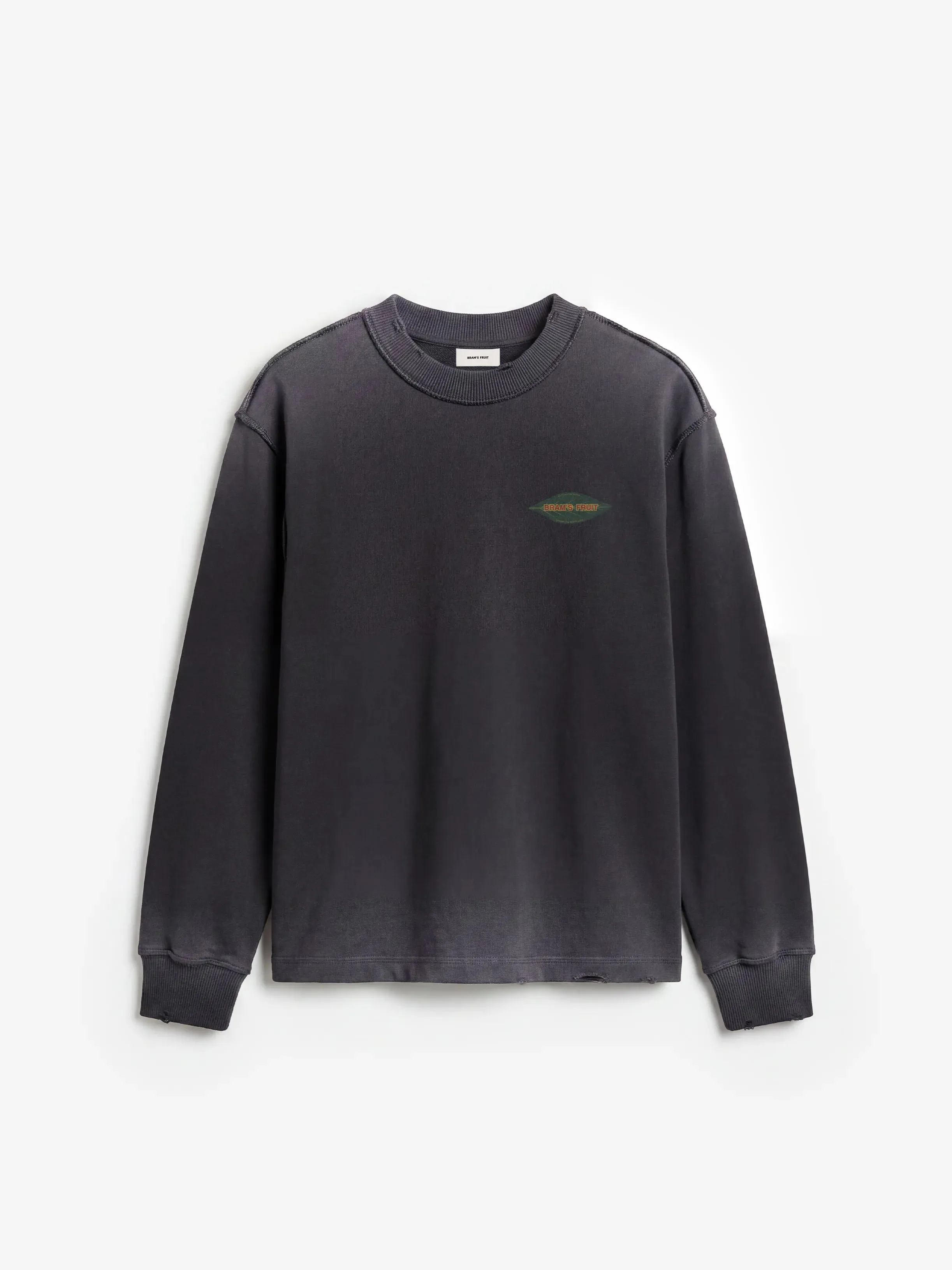 Distressed Leaf Longsleeve - Shadow Black sold by Bram's Fruit product image thumbnail 5