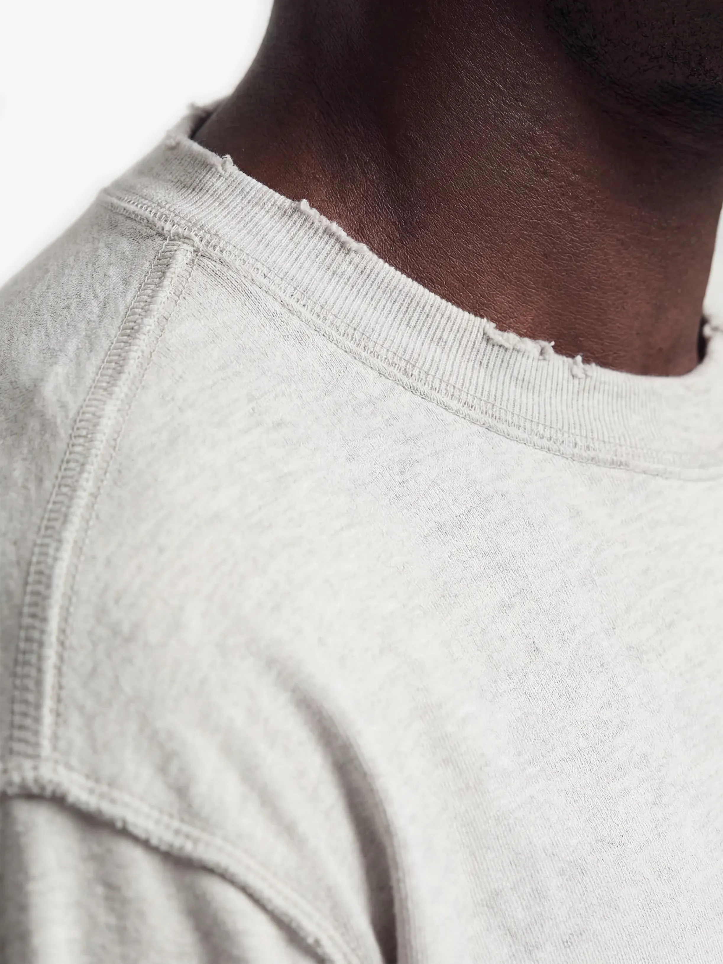 Distressed Leaf T-shirt - Grey Melange sold by Bram's Fruit product image thumbnail 4