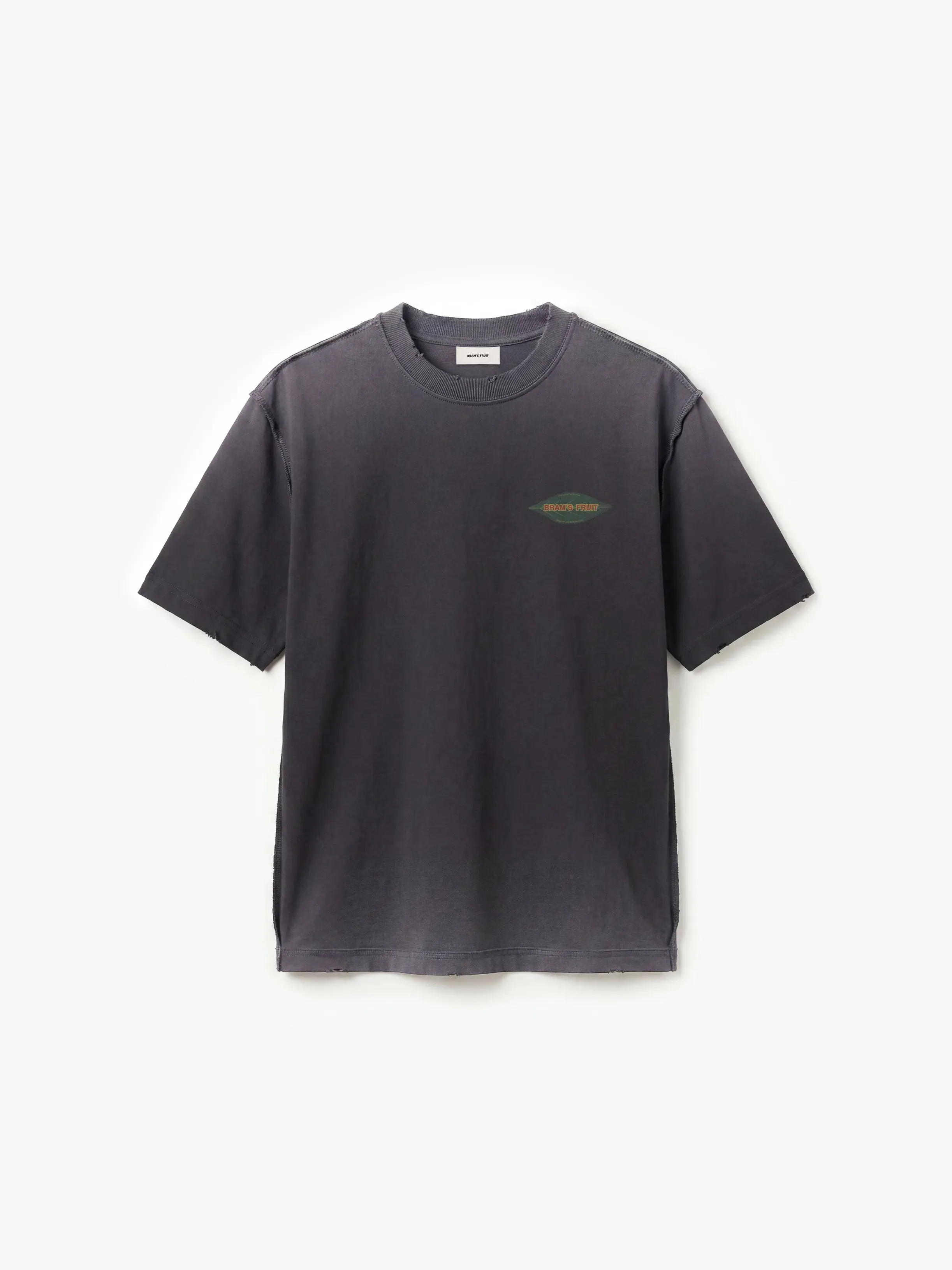 Distressed Leaf T-shirt - Shadow Black sold by Bram's Fruit product image thumbnail 5