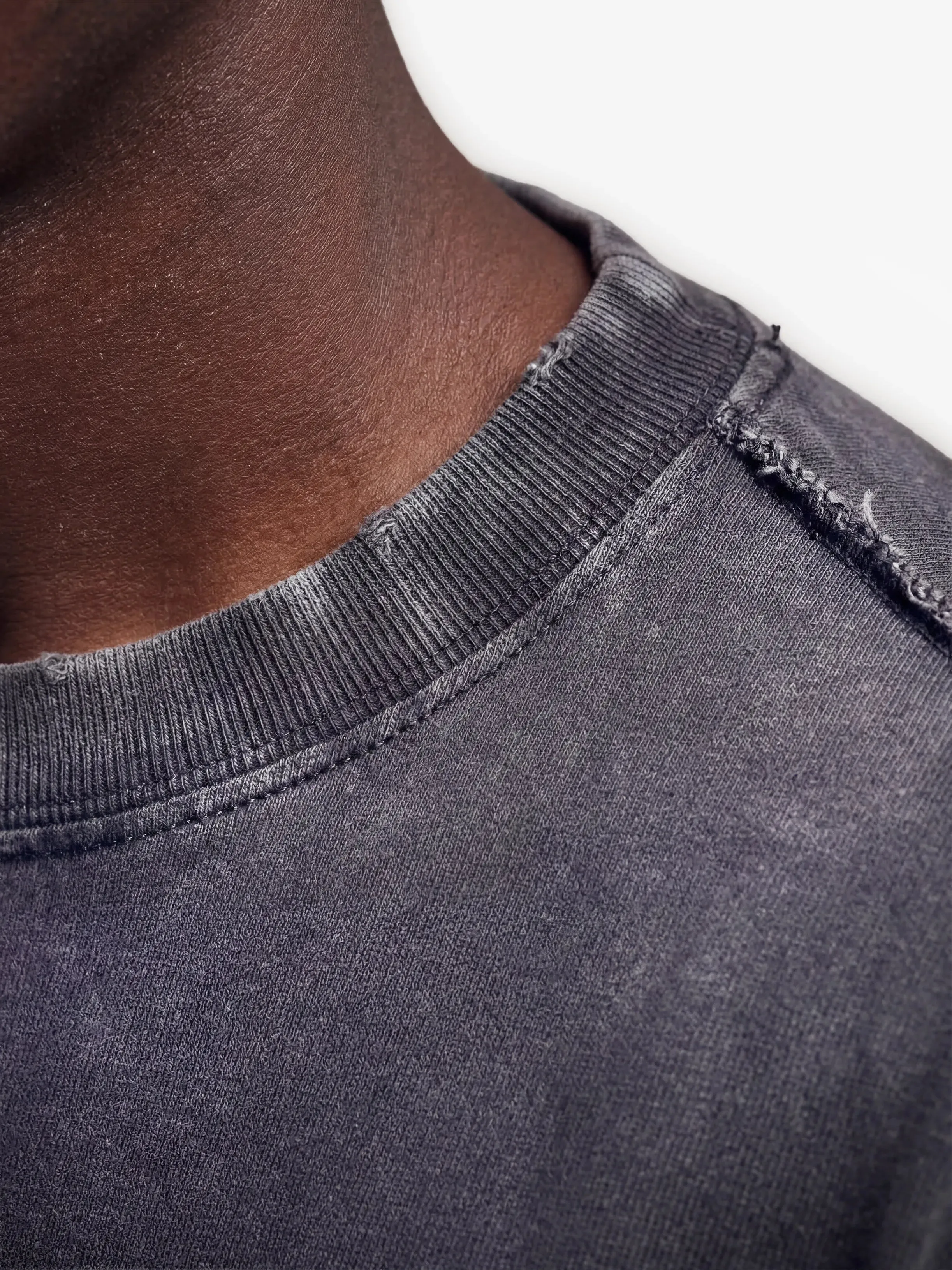 Distressed Leaf T-shirt - Shadow Black sold by Bram's Fruit product image thumbnail 4