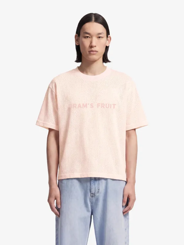 Mesh Logo T-shirt - Strawberry Milkshake Pink made by Bram's Fruit