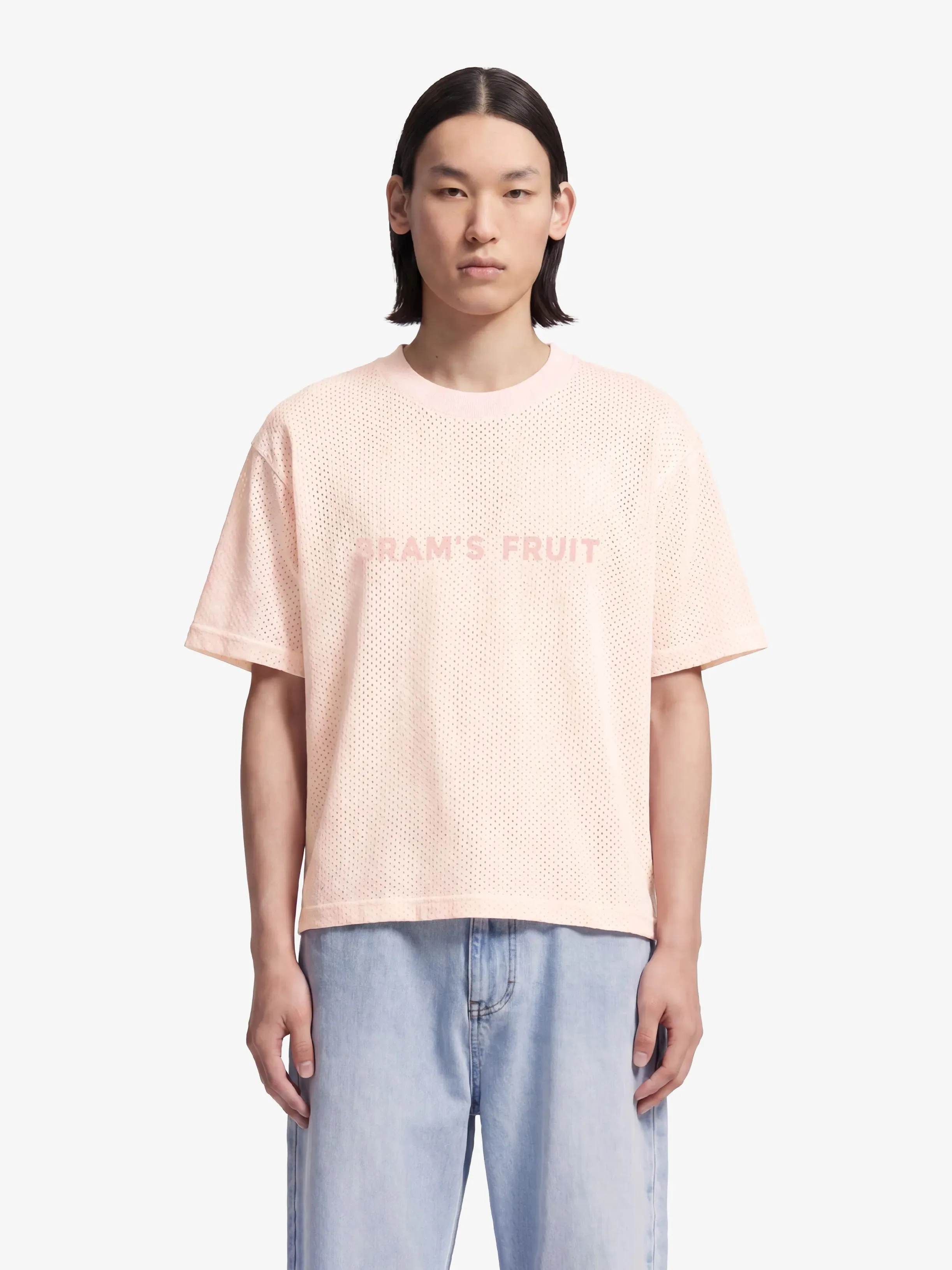 Mesh Logo T-shirt - Strawberry Milkshake Pink sold by Bram's Fruit