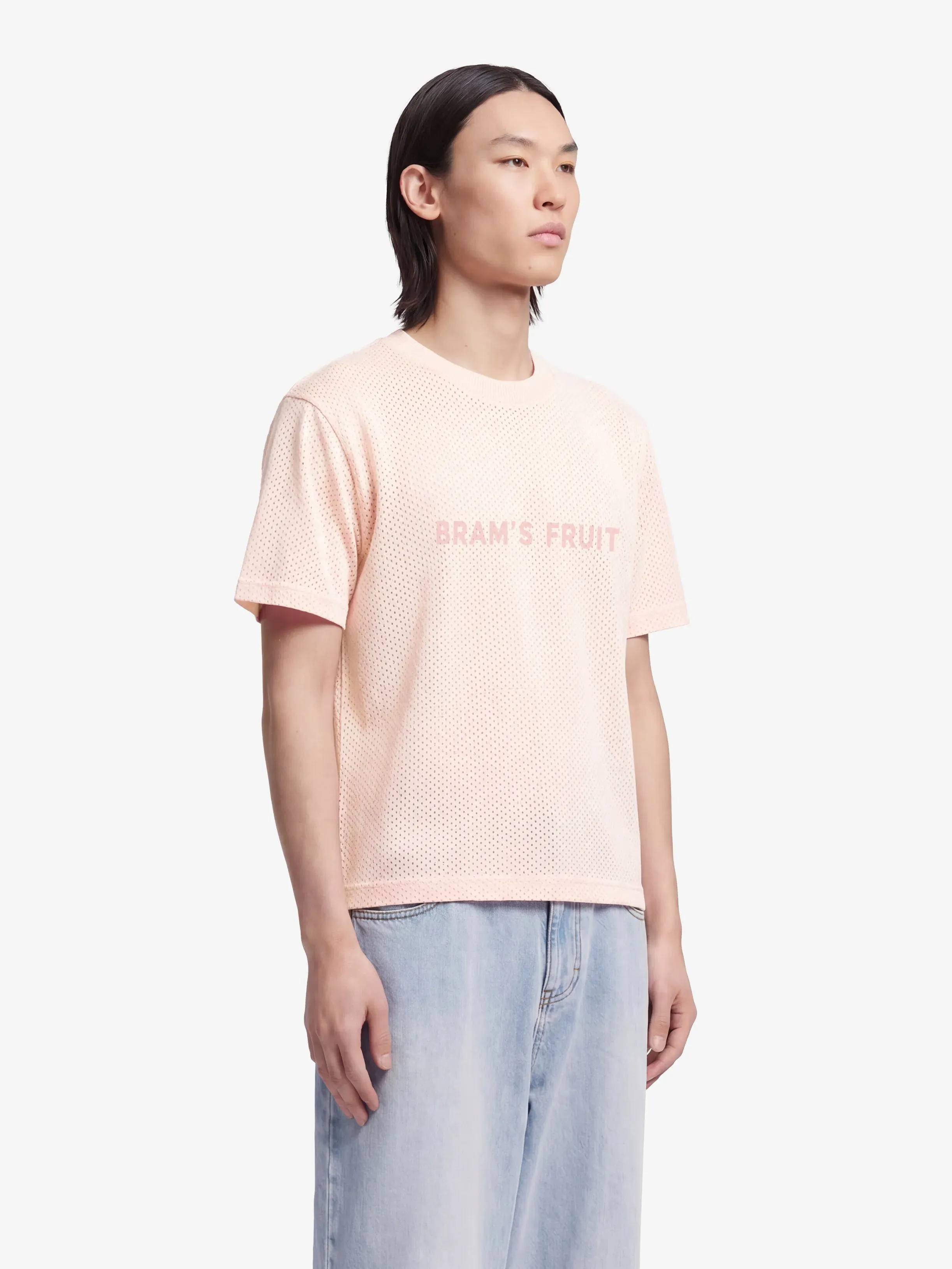Mesh Logo T-shirt - Strawberry Milkshake Pink sold by Bram's Fruit product image thumbnail 2