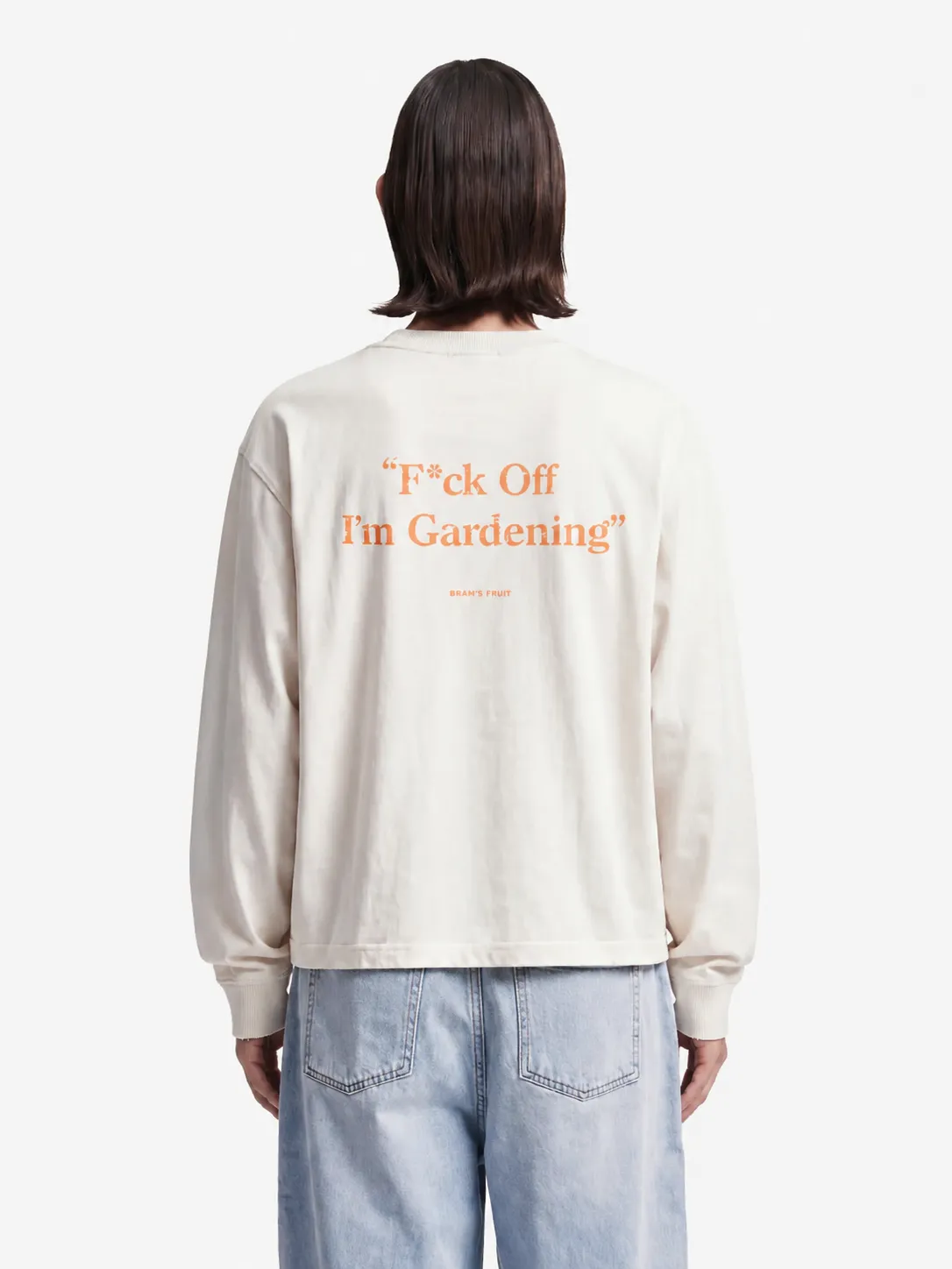 F*ck Off I'm Gardening Longsleeve Distressed - World Cup Orange sold by Bram's Fruit product image thumbnail 2
