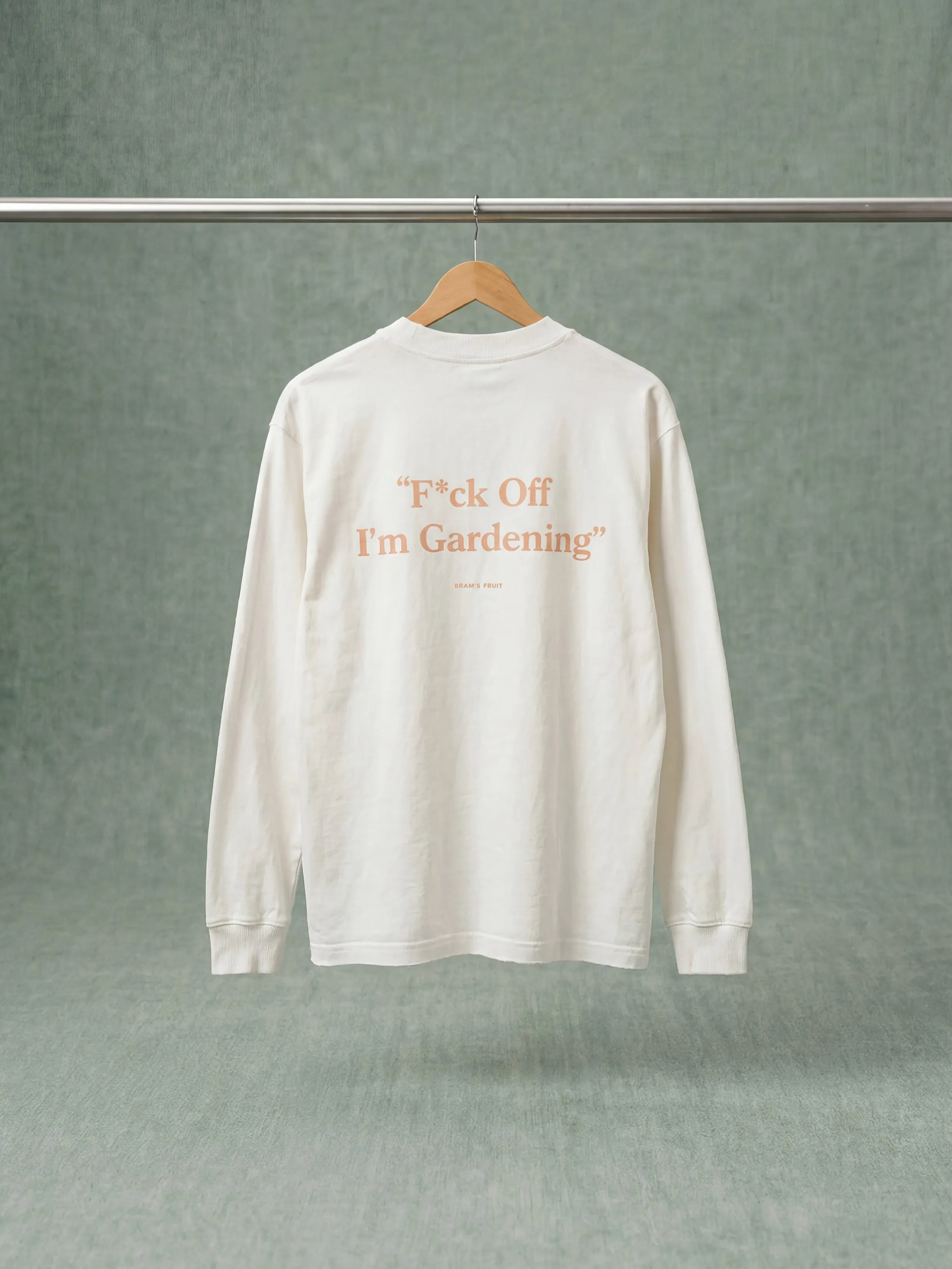 F*ck Off I'm Gardening Longsleeve Distressed - World Cup Orange sold by Bram's Fruit