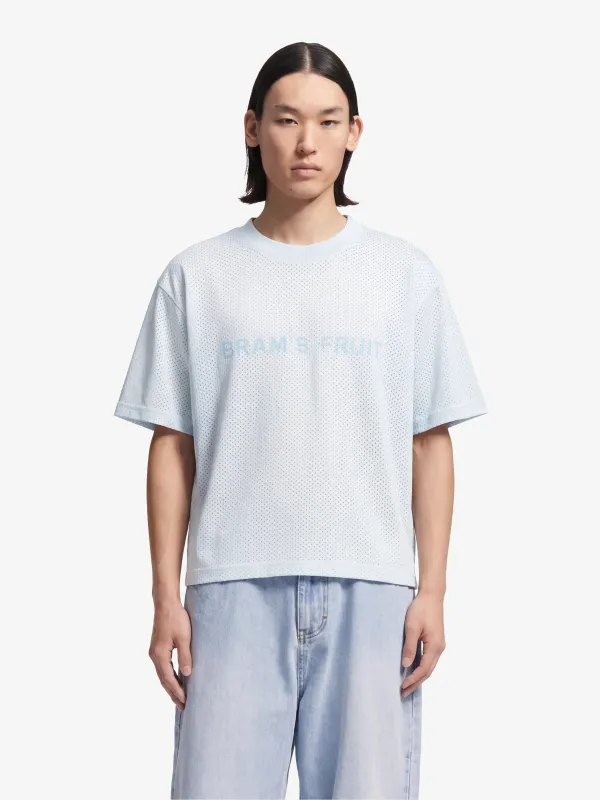 Mesh Logo T-shirt - Blueberry Blue made by Bram's Fruit