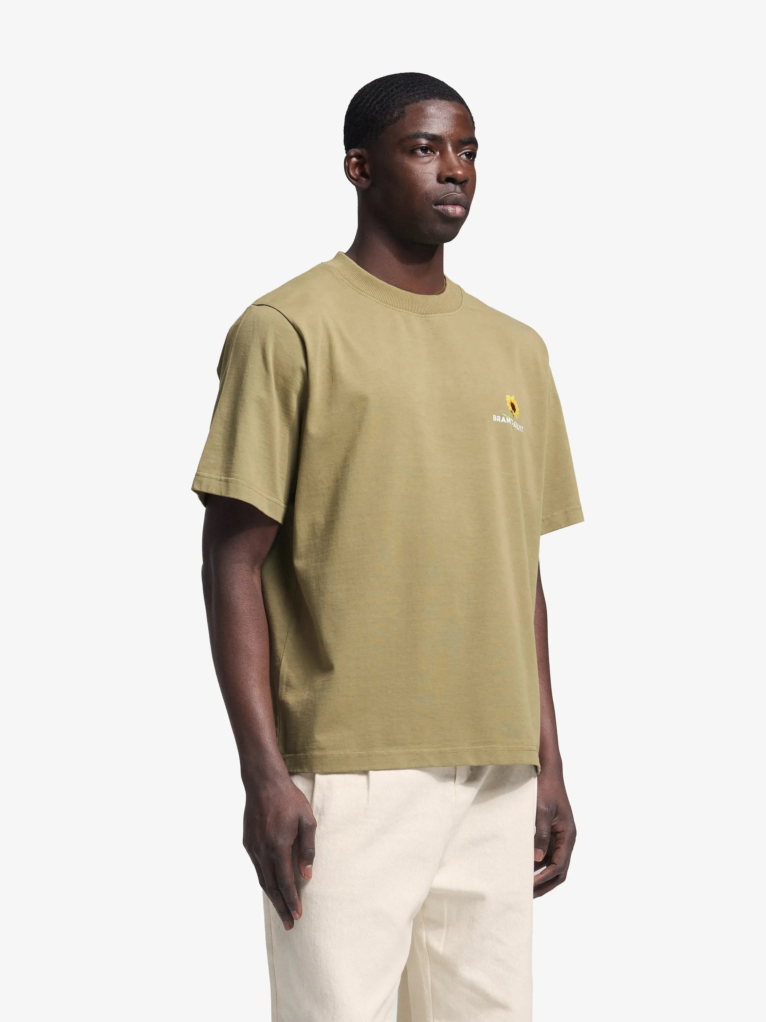 Sunflower T-shirt - Olive Green sold by Bram's Fruit product image thumbnail 3