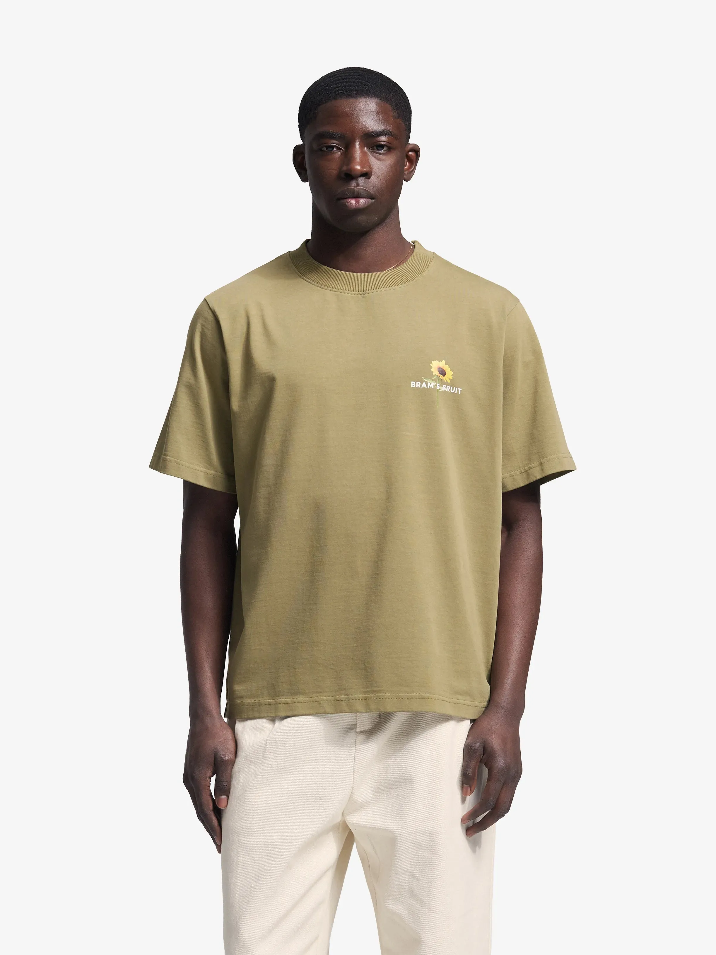 Sunflower T-shirt - Olive Green sold by Bram's Fruit product image thumbnail 2