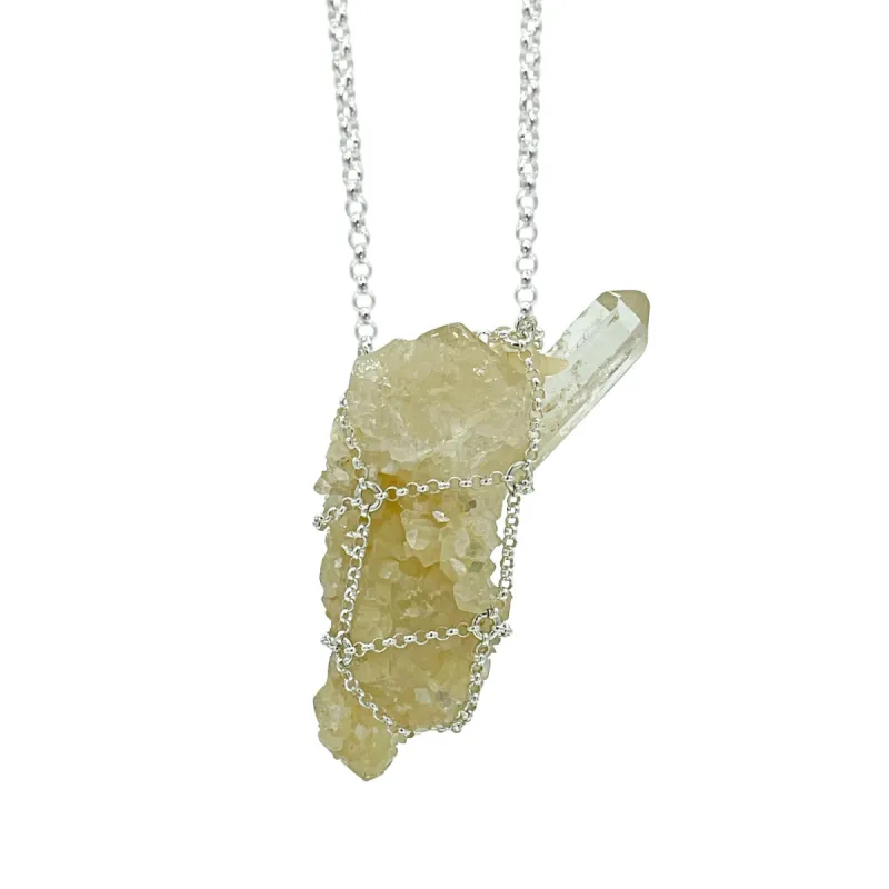 Druzy Quartz Pendant sold by MHART