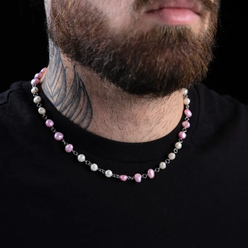 50% OFF - Pink Pearl Necklace sold by MHART