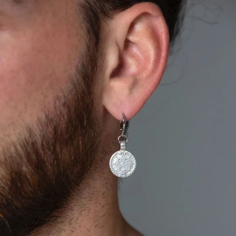 Single Coin Earring sold by MHART
