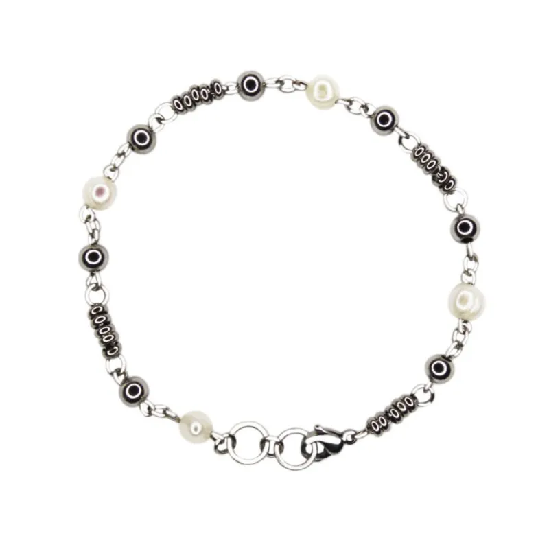 Timeless Silver Pearl Bracelet sold by MHART
