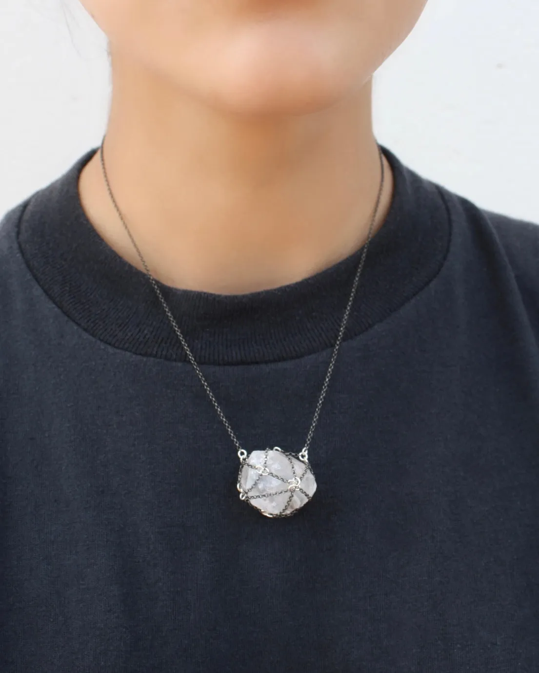 Caged Quartz Necklace sold by MHART product image thumbnail 4