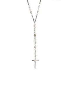 Cross Coin Rosary  Necklace sold by MHART